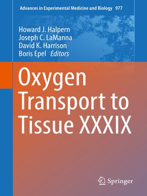 cover image of Oxygen Transport to Tissue XXXIX